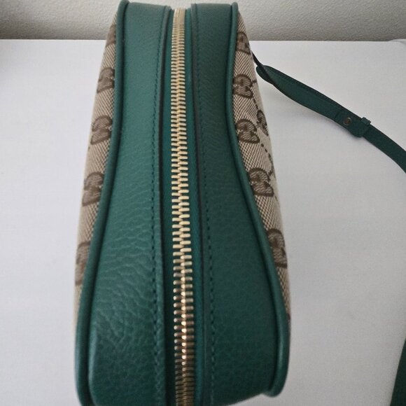 Gucci GG Canvas Bree Messenger Green - Picture 9 of 13